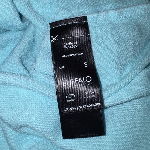 Buffalo David Bitton Light Blue Long Sleeve Top, Size Small - Picture 8 of 8